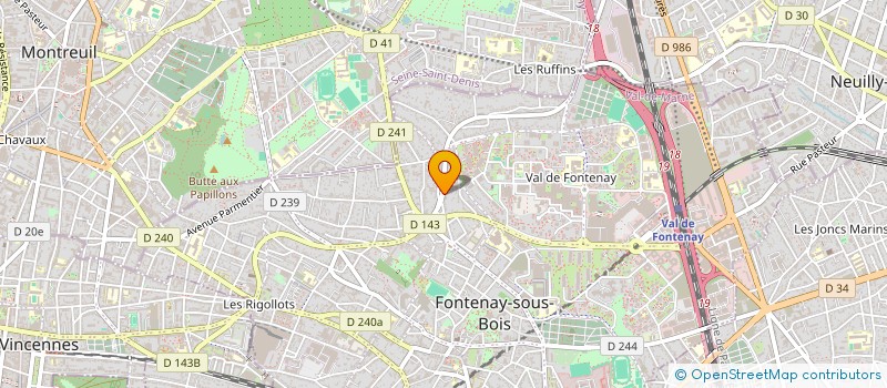 localisation de l'entreprise DECO BAT à FONTENAY-SOUS-BOIS