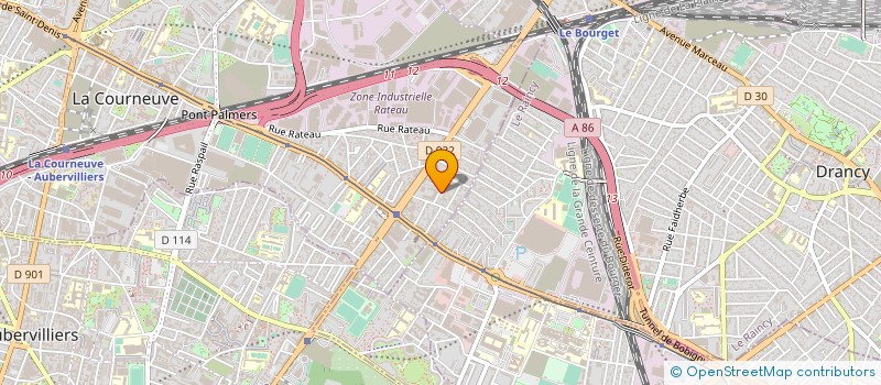 localisation de l'entreprise DECO BAT à LA COURNEUVE