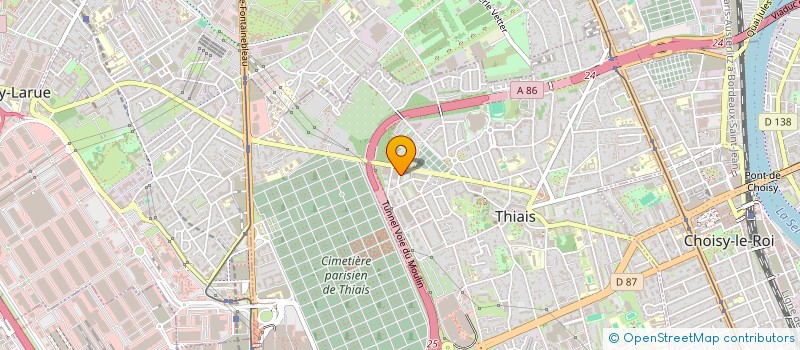 localisation de l'entreprise DECO&BAT  THIAIS