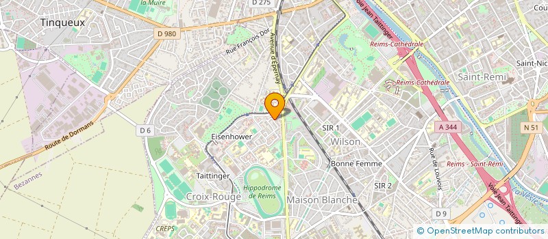 localisation de l'entreprise DECO BAT  ETANCHE  REIMS