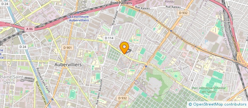 localisation de l'entreprise DECO BAT ISOLATION à AUBERVILLIERS