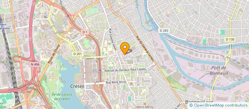 localisation de l'entreprise DECO BATIMENT  CRETEIL