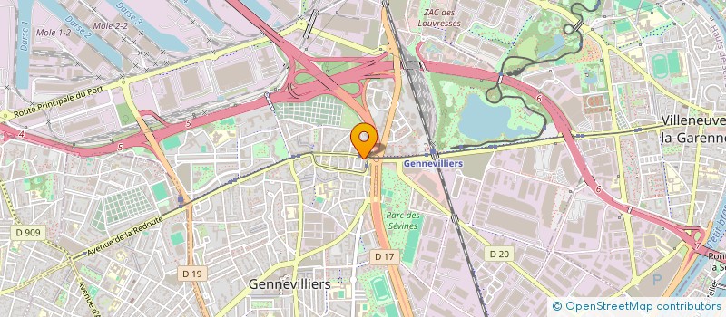 localisation de l'entreprise DECO BOSS à GENNEVILLIERS