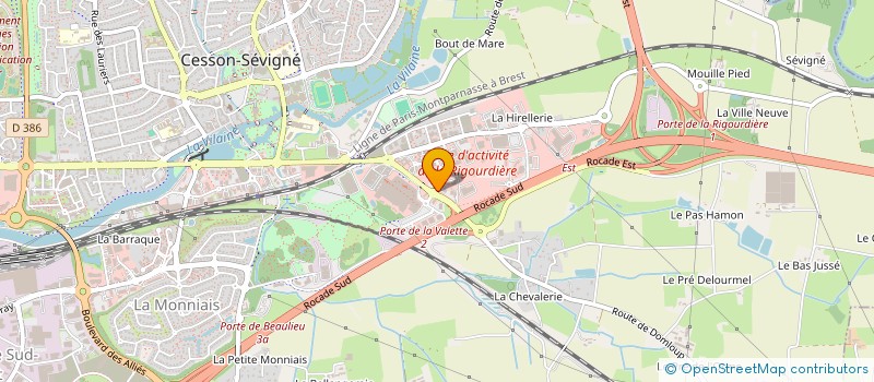 localisation de l'entreprise DECO BREIZH à CESSON-SEVIGNE