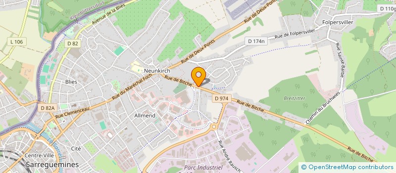 localisation de l'entreprise DECO CARRELAGE à SARREGUEMINES