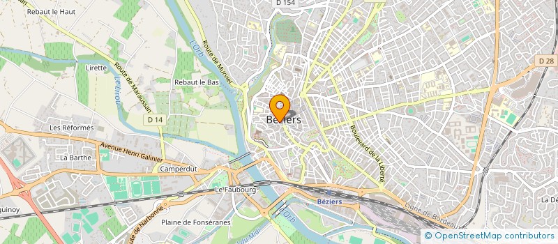 localisation de l'entreprise DECO CENTER à BEZIERS