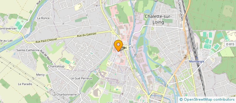 localisation de l'entreprise DECO CERAM' à CHALETTE-SUR-LOING
