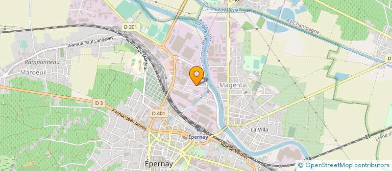 localisation de l'entreprise DECO CHAMP à EPERNAY