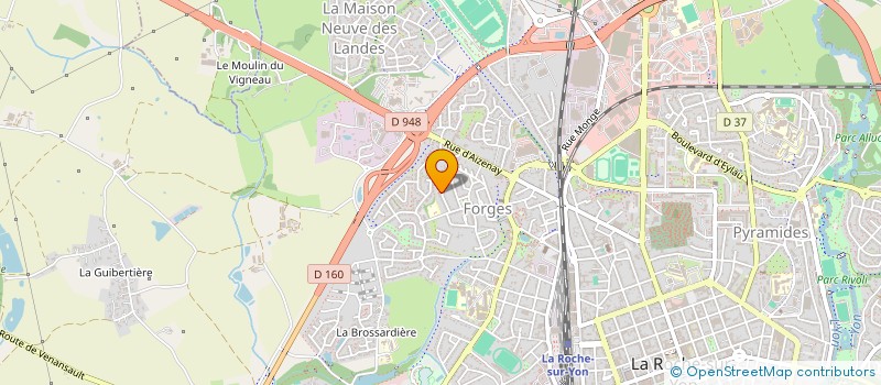 localisation de l'entreprise DECO CLOCHARD  LA ROCHE-SUR-YON