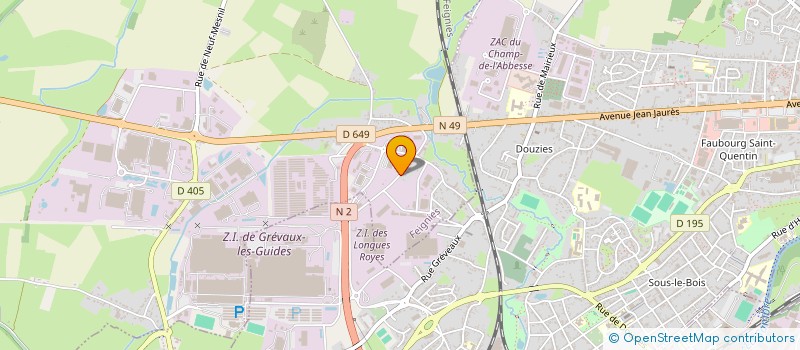 localisation de l'entreprise DECO COLOR  FEIGNIES