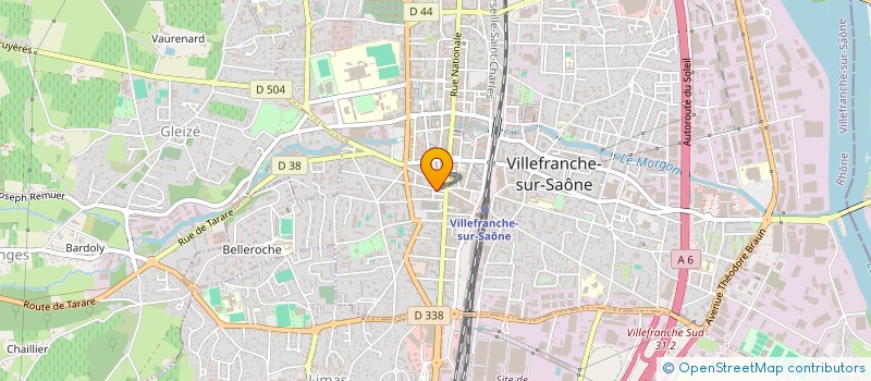 localisation de l'entreprise DECO CONCEPT à VILLEFRANCHE-SUR-SAONE