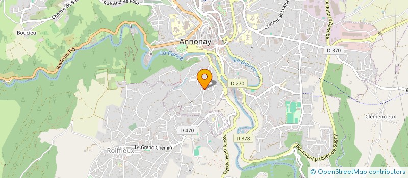 localisation de l'entreprise DECO DECLIC à SAINT-MARCEL-LES-ANNONAY