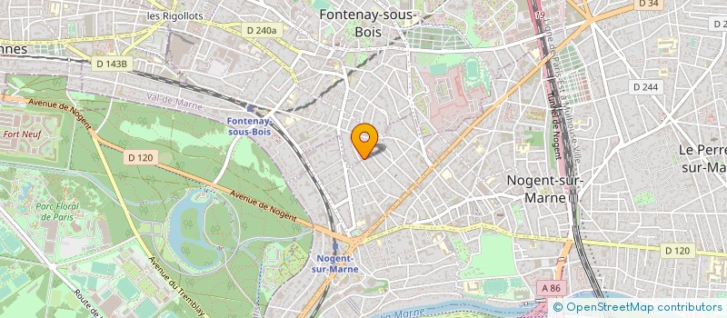 localisation de l'entreprise DECO DESIGN à FONTENAY-SOUS-BOIS