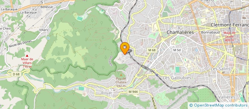 localisation de l'entreprise DECO DIF'  CHAMALIERES