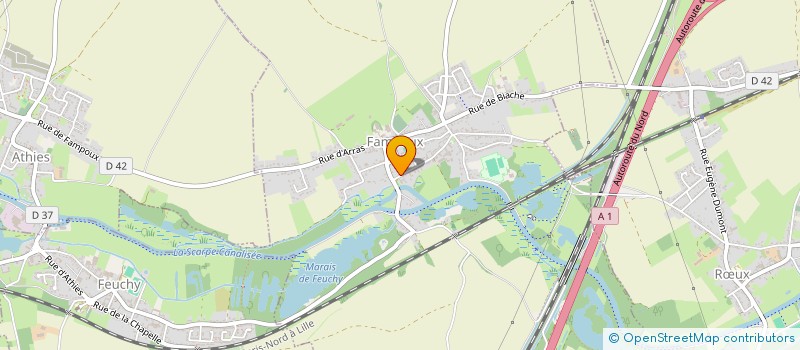 localisation de l'entreprise DECO ELEC  FAMPOUX