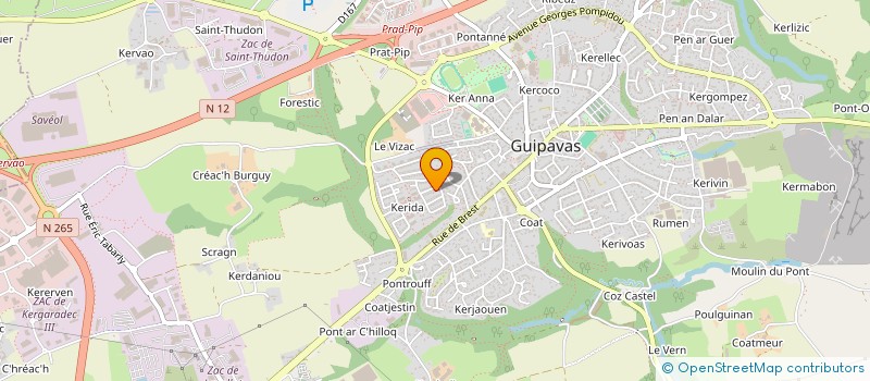 localisation de l'entreprise DECO ENDUIT  MILIZAC-GUIPRONVEL