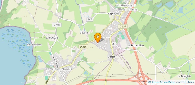 localisation de l'entreprise DECO ET BIJOUX DU SUD  CHATEAUNEUF-D'ILLE-ET-VILAINE