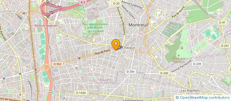 localisation de l'entreprise DECO ET LUMIERE à MONTREUIL