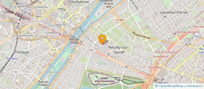 localisation de l'entreprise DECO ET MATIERES à NEUILLY-SUR-SEINE
