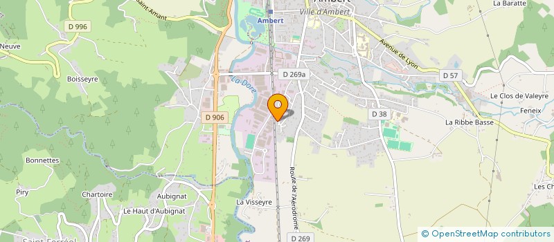 localisation de l'entreprise DECO FACADE  AMBERT