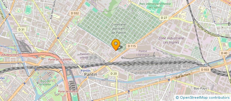 localisation de l'entreprise DECO FACADES  PANTIN