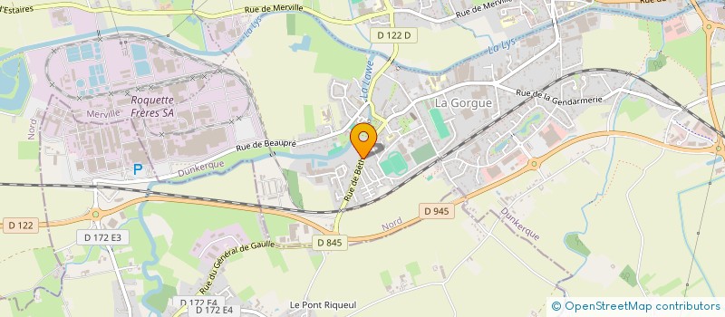 localisation de l'entreprise DECO FACTORY  LA GORGUE