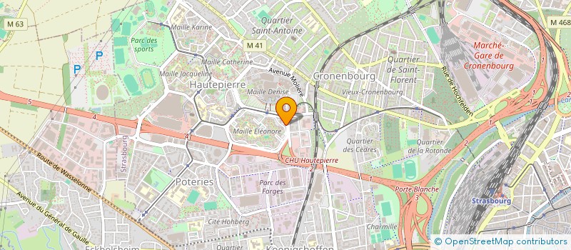 localisation de l'entreprise DECO+ FM à STRASBOURG