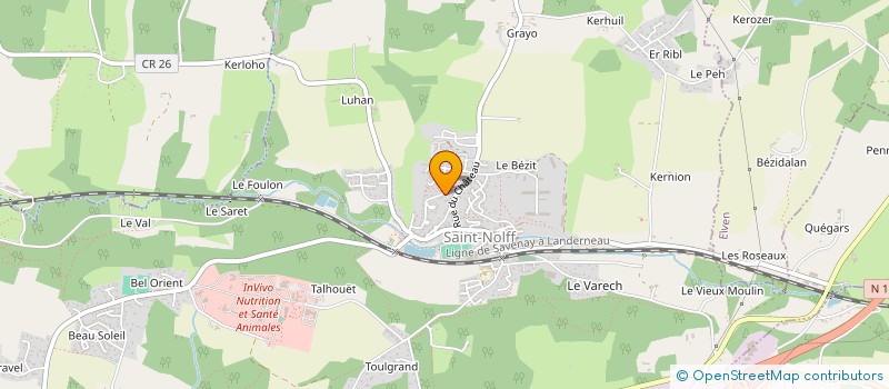 localisation de l'entreprise DECO'GRANIT SA à SAINT-NOLFF