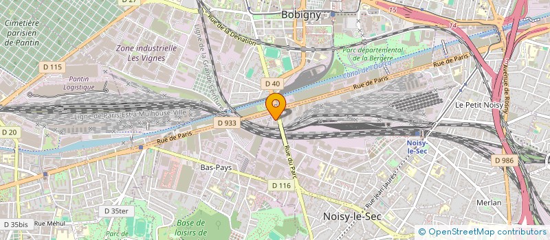 localisation de l'entreprise DECO HABITAT à NOISY-LE-SEC