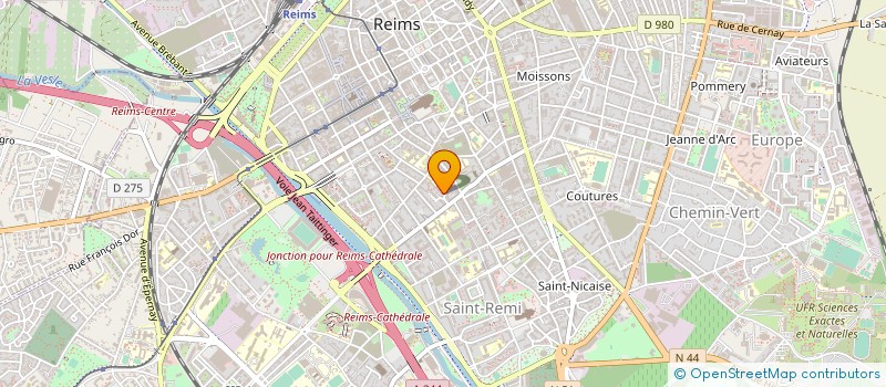 localisation de l'entreprise DECO HABITAT à REIMS