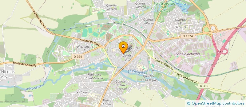 localisation de l'entreprise DECO'IN à SENLIS