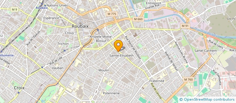 localisation de l'entreprise DECO INDIGO à ROUBAIX