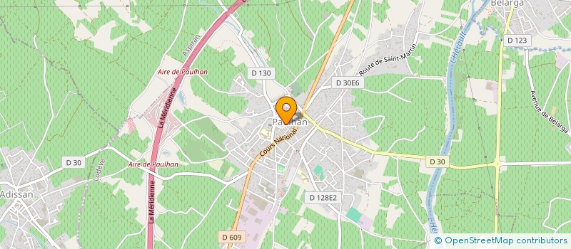 localisation de l'entreprise DECO LE ROUGE ET NOIR  PAULHAN