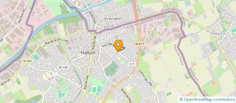 localisation de l'entreprise DECO MAISON  HALLUIN