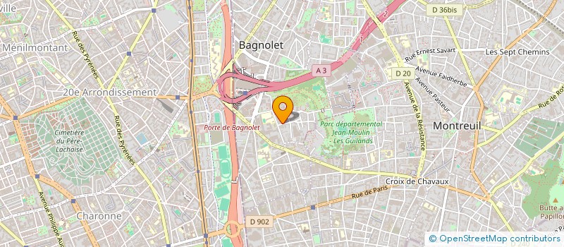 localisation de l'entreprise DECO & MASNIERES à BAGNOLET