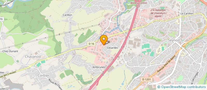 localisation de l'entreprise DECO METAL à ANNECY