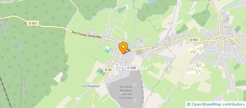 localisation de l'entreprise DECO MEUBLE à GLAGEON