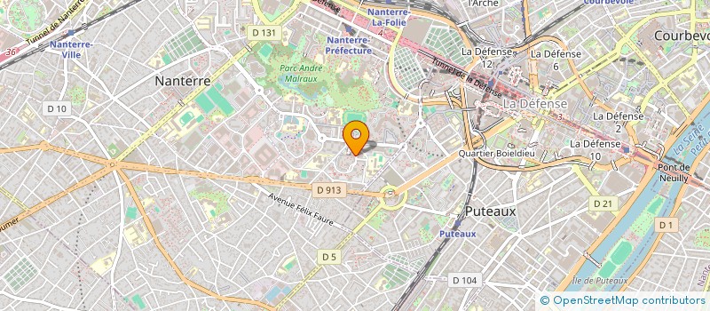 localisation de l'entreprise DECO MEUBLES à NANTERRE