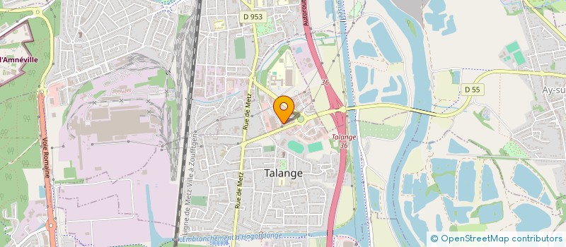 localisation de l'entreprise DECO MEUBLES SARL à TALANGE