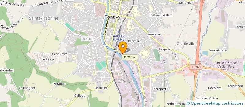 localisation de l'entreprise DECO OUEST à PONTIVY