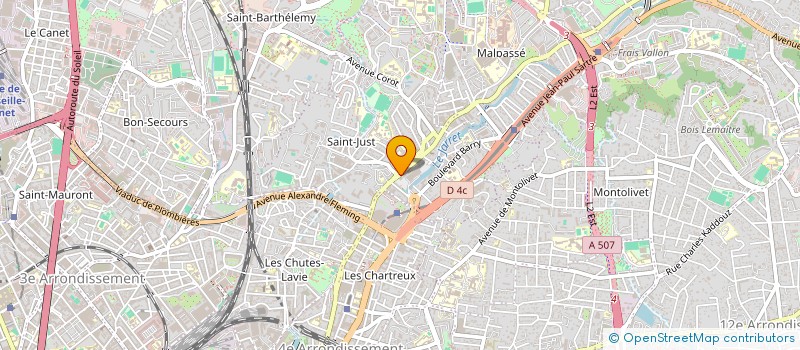 localisation de l'entreprise DECO PAINT  MARSEILLE 13EME