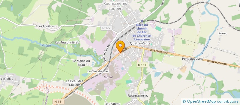 localisation de l'entreprise DECO PECHE à TERRES-DE-HAUTE-CHARENTE