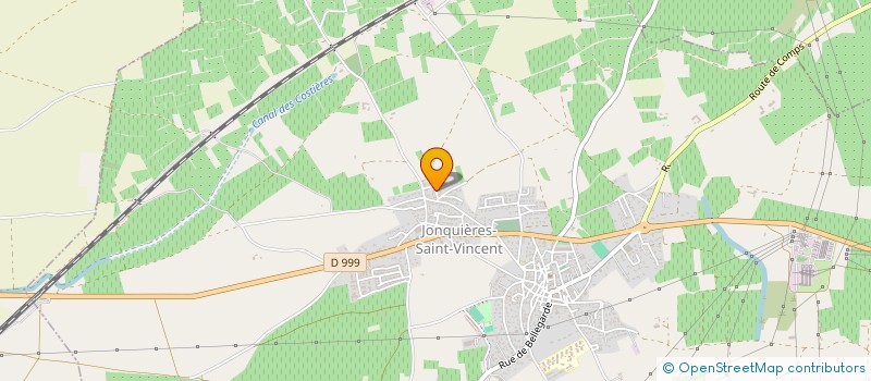 localisation de l'entreprise DECO - PEINT 30  JONQUIERES-SAINT-VINCENT