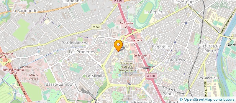 localisation de l'entreprise DECO PEINTURE à TOULOUSE