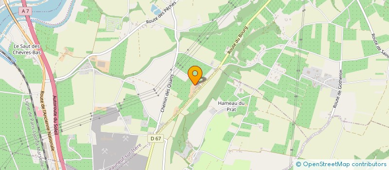 localisation de l'entreprise DECO PIETRA  CHATEAUNEUF-SUR-ISERE