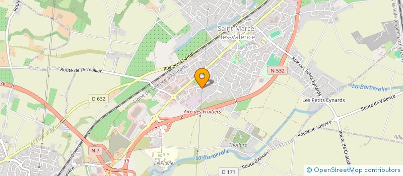 localisation de l'entreprise DECO PLAQUE  SAINT-MARCEL-LES-VALENCE