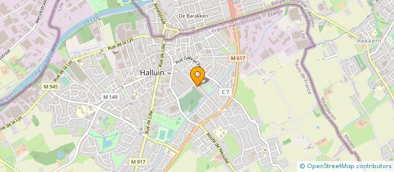 localisation de l'entreprise DECO PLASTIQUES ET THERMO FRANCE D.P.T.F  HALLUIN