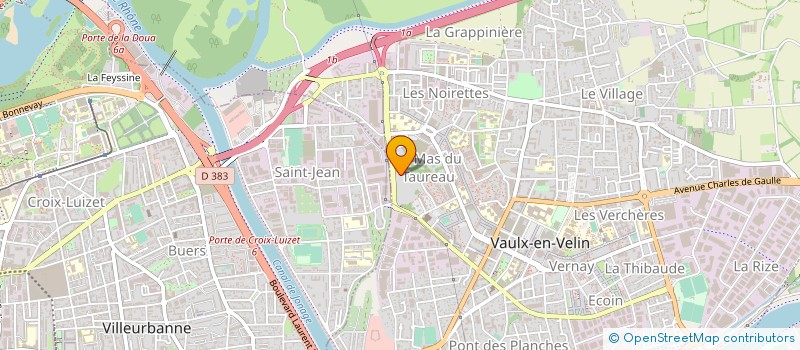 localisation de l'entreprise DECO PLUS  VAULX-EN-VELIN