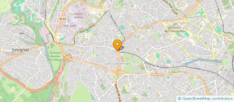localisation de l'entreprise DECO PLUS SARL à MONTPELLIER