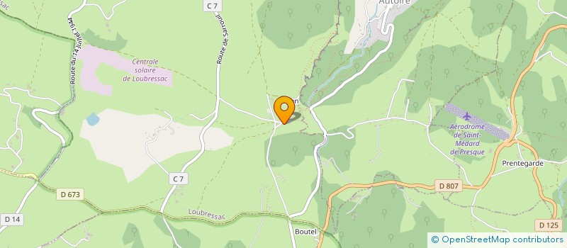 localisation de l'entreprise DECO PRESTATIONS  LOUBRESSAC